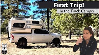 First Few Days on the Road | Truck Camper Maiden Voyage | Northern Lite 610 Solo Female Travel