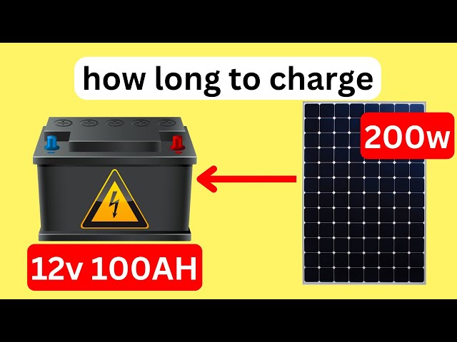 How Long will a 200w Solar Panel Take to Charge 12 100Ah LIFEPo4 Battery? Details Exposed
