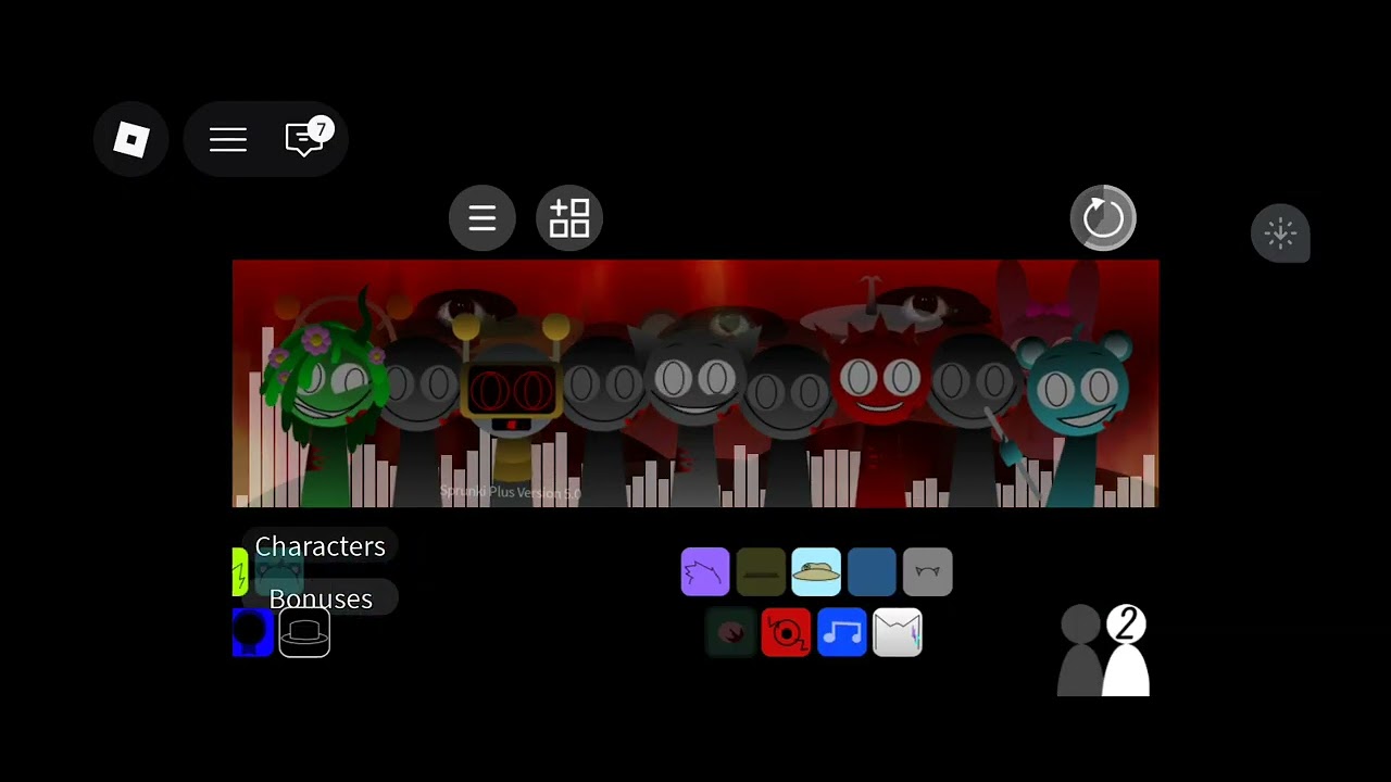 Doing a song on Sprunki Plus on Roblox