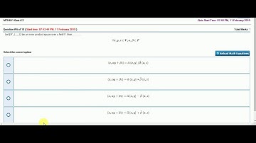 MTH 641 Quiz#2 video#2