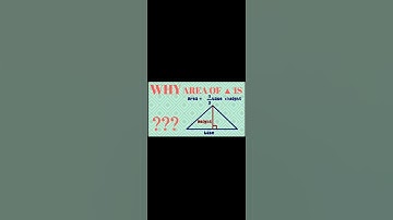 area of triangle= 1/2×base×height/why area of triangle is 1/2×base×height/geometrical proof