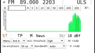 89 0 Radio Impuls, Ostrava 1001 26-01-14 via meteor scatter (JF)