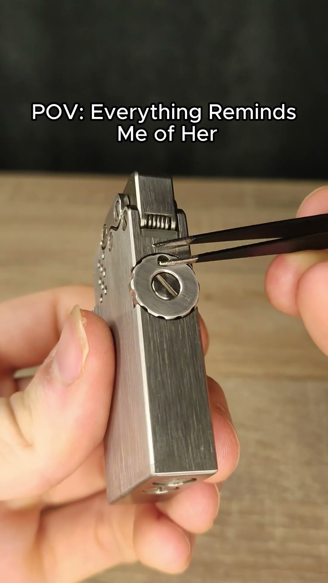 Handmade Mechanical Titanium Automatic Lighter ?✅ Product Link in Bio ( # 2005 ) #viralvideo