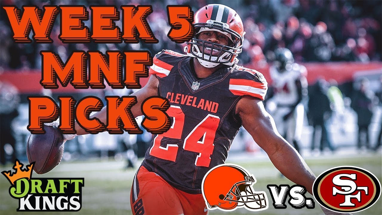 DRAFTKINGS NFL WEEK 5 MNF SHOWDOWN PICKS | MONDAY NIGHT ...