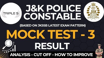 JKP Constable Mock Test 3 : RESULT - Cut Off - Safe Attempt - How to Improve @TripleSClasses