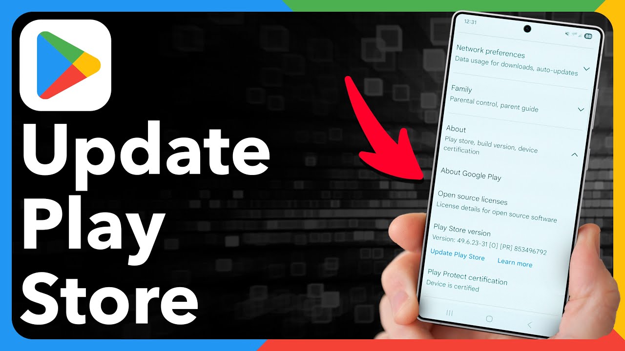 How To Update Google Play Store On Android From Old Version - YouTube