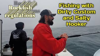 Lingcod and rockcod fishing in Half Moon Bay: Fishing with Dirty Custom and Salty Hooker