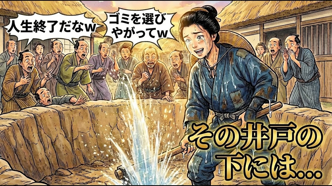 【スカッとする話】遺産分けで「30年涸れた井戸」を選び嘲笑された嫁。その“愚かな選択”が強欲な義兄夫婦を地獄へ叩き落とすまで | 野談 | 伝説 | 昔話 | 説話 | 民話