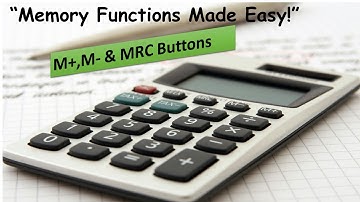 How to Use M+, M-, and MRC Buttons on Your Calculator | 2 Memory Functions Explained !!