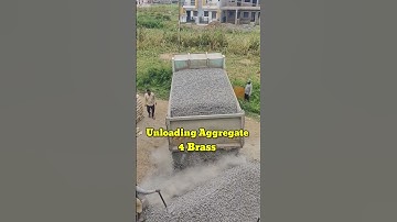 Unloading Aggregate 🤩♨️#shorts#short #unloading#trending #vipcivilian#aggregates  #dumper