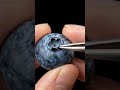 Blueberry Skin Peel ASMR 🫐 Tweezers Remove a Tiny Skin Flap in Ultra Macro Detail