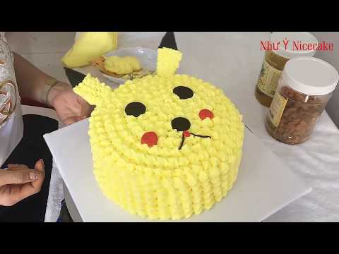 Pikachu ice cream cake - Bánh kem hình pikachu | Foci