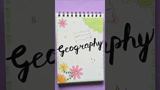 "Easy front page design" ✨️📖 #calligraphy #shorts #geography #creative #journaling #diary