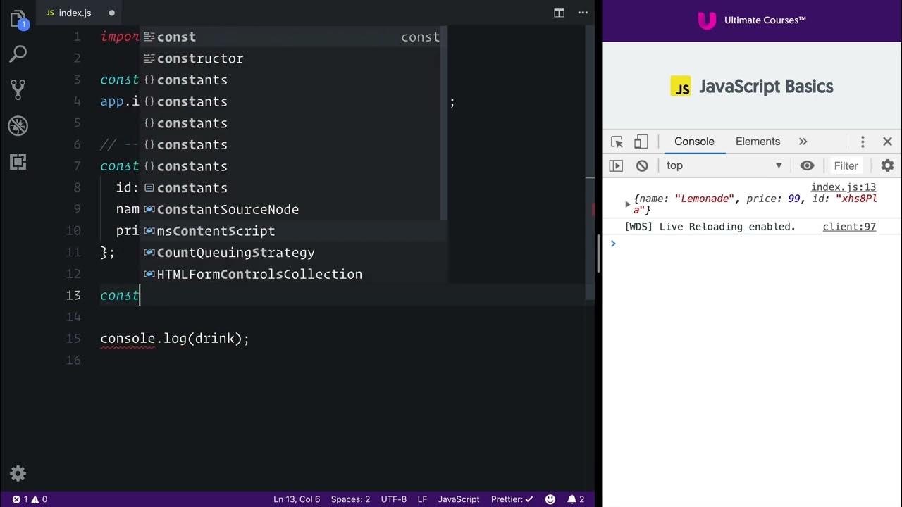 Ultimate JavaScript Basics 34 - Objects In-Depth - Object Literal ...