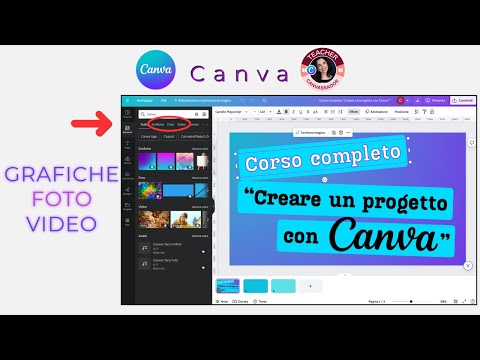 Corso completo "CREARE UN PROGETTO CON CANVA" 3/7