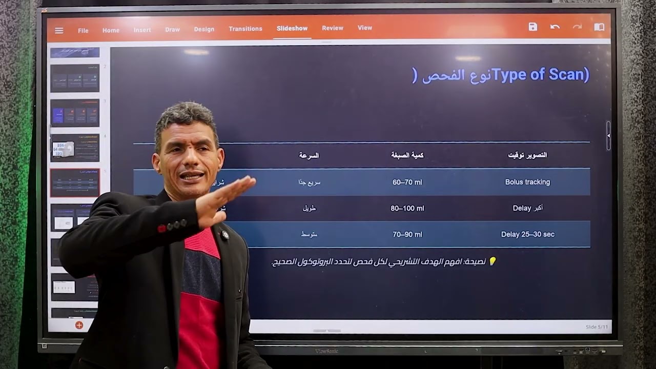 العوامل التي تتحكم في كمية وسرعة حقن الصبغة داخل فحوصات الأشعة المقطعية