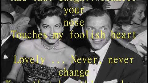 Frank Sinatra - The Way You Look Tonight +  lyrics