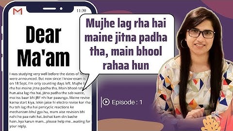Dear Mam| Revision Tips| Exam Preparation| Last days strategy| CSIR-NET| Motivation| Exam Stress