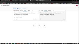 Ang Filipino text-to-speech test sa Google Translate screenshot 2