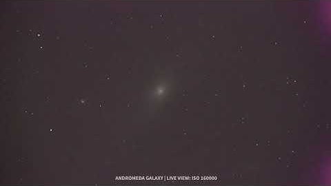 Andromeda Galaxy Live View through my 10