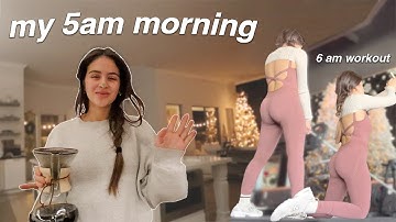 my productive 5am morning routine (vlogmas day 21)