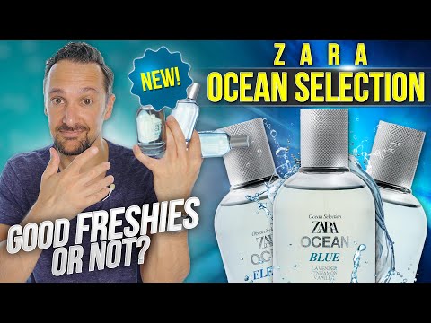 NEW Zara Ocean Fragrances RANKED! Zara Ocean Azure, Ocean Blue and Ocean Electric Review.