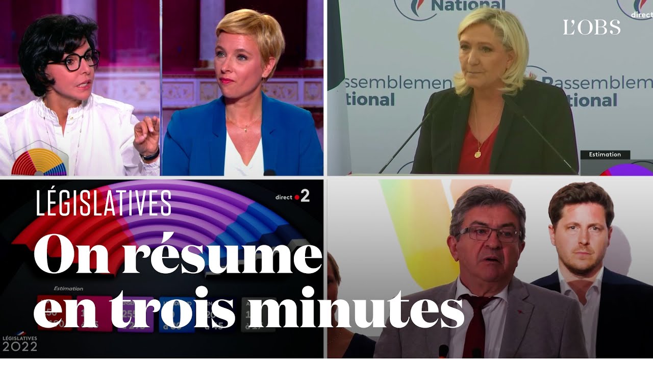 Législatives : on résume la soirée du premier tour en trois minutes