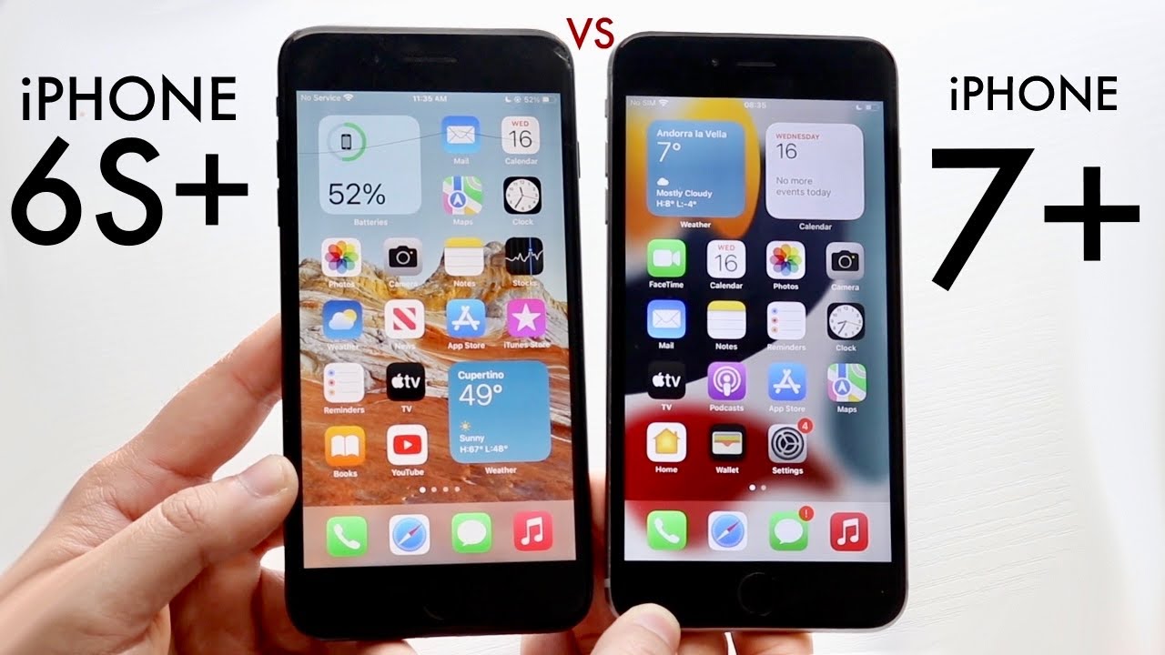 iPhone 7+ Vs iPhone 6S+ In 2022! (Comparison) (Review) - YouTube