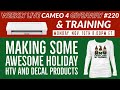 TRW Live Cameo 4 Giveaway & Training! Making Holiday Shirts and Cups