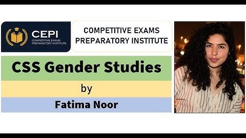 CSS | Gender Studies | Fatima Noor