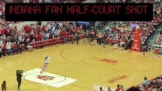 IU Fan Drills Half Court Shot