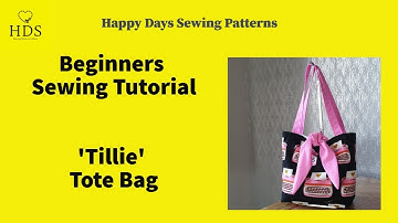 Tillie Tote Bag Tutorial by Happy Days Sewing