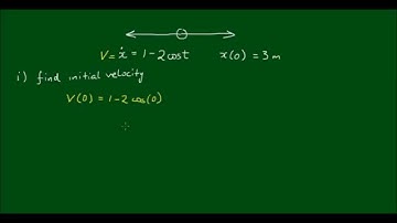Linear Motion - Velocity and Displacement along a straight line
