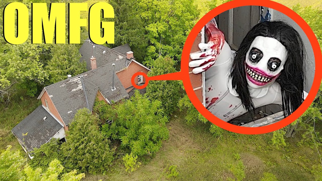 Download Drone catches Jeff The Killer at his hideout in this scary forest! (he was so angry)