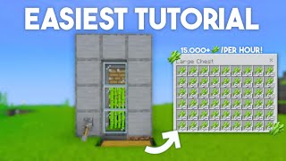 Minecraft: Easiest Automatic Sugarcane Farm! [1.20.60+]