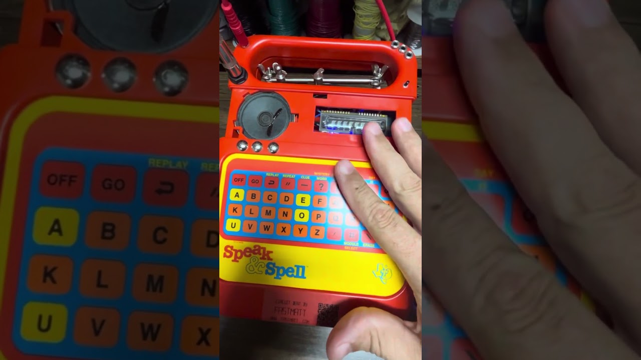 Video walkthrough instructions -Fastmatt Circuit Bent Speak & Spell with CV Pitch and Gate 