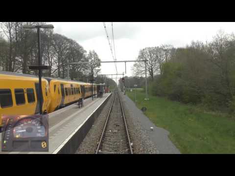 meerijden met de machinist van Zwolle naar Enschede (met snelheidsmeter)