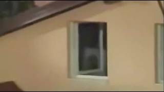 An eyewitness films a strange being in a window of a neighboring building