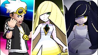 Pokémon Sun & Moon - All Guzma & Lusamine Battles (HQ)