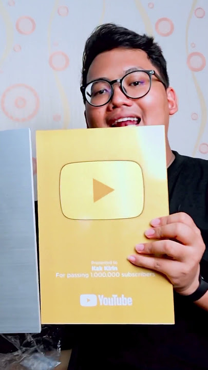 PRANK PACAR GOLD PLAY BUTTON PALSU ‼️