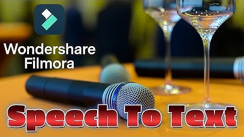FILMORA 11 Speech To Text NEW FEATURE 📣