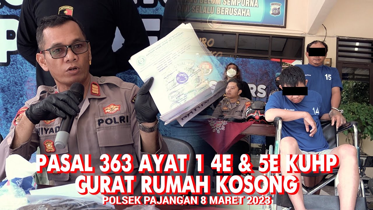1 PELAKU DI D0R POLSEK PAJANGAN RILIS CURAT SPESIALIS RUMAH KOSONG #patrolijogja