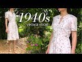 Making a 1940's Dress - Pink Floral Dress
