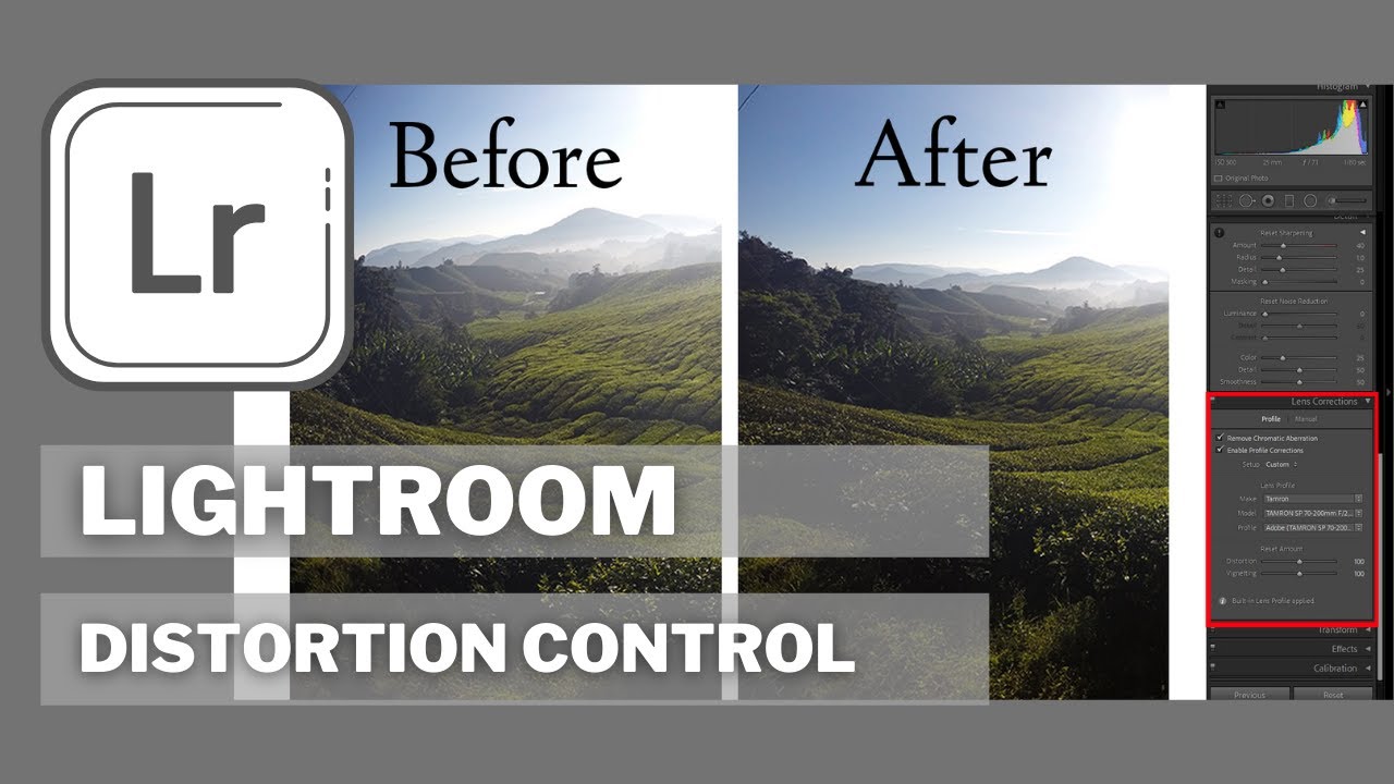 HOW TO CORRECT DISTORTION IN LIGHTROOM? - YouTube