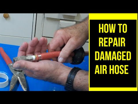 How to easily repair damaged or leaking air compressor hose