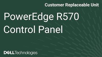 How to replace the left control panel on a PowerEdge R570