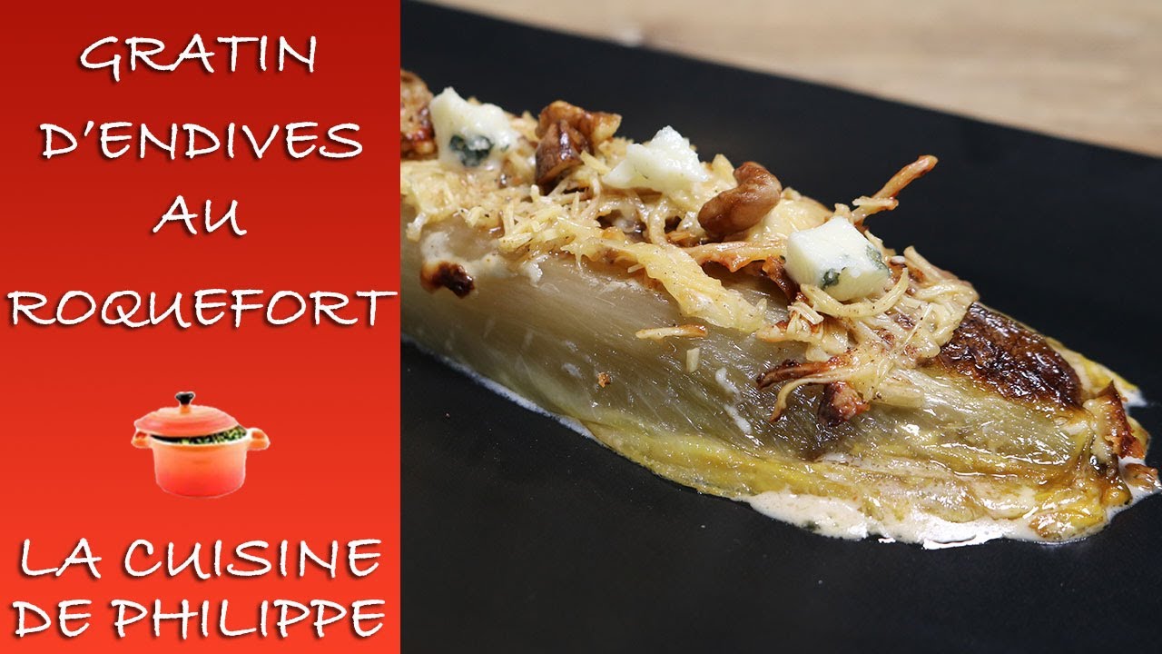Gratin d'endives au roquefort
