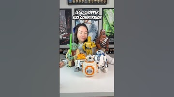 Comparing LEGO Chopper droid to R2-D2, BB-8, C-3PO, and mooore #lego #legostarwars