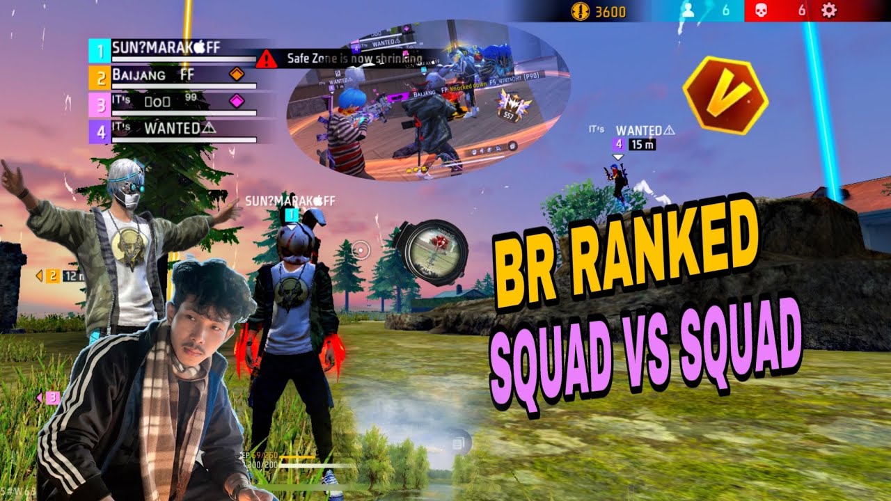 BR RANKED MATCH FULL RUSH GAME PLAY IN MY SQUAD -GARENA FREE FIRE - YouTube