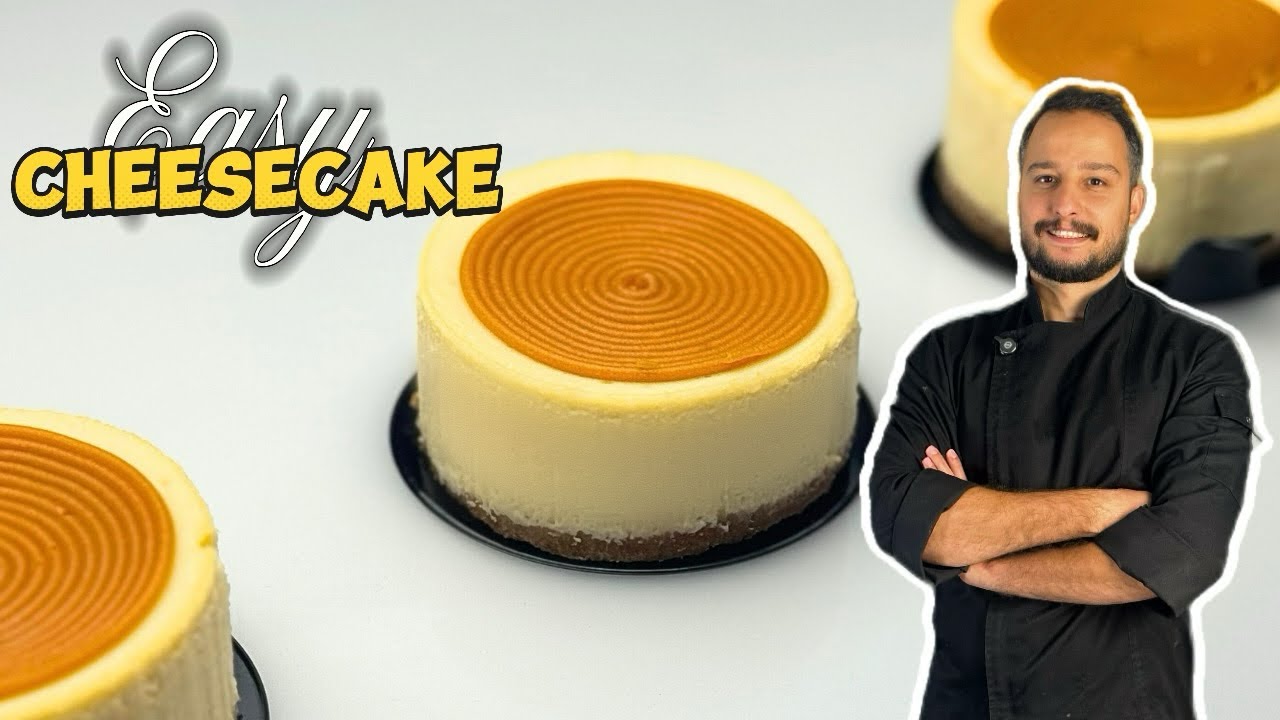 EASY Cheesecake caramel recipe | NY cheesecake recipe | recette parfait cheesecake caramel 